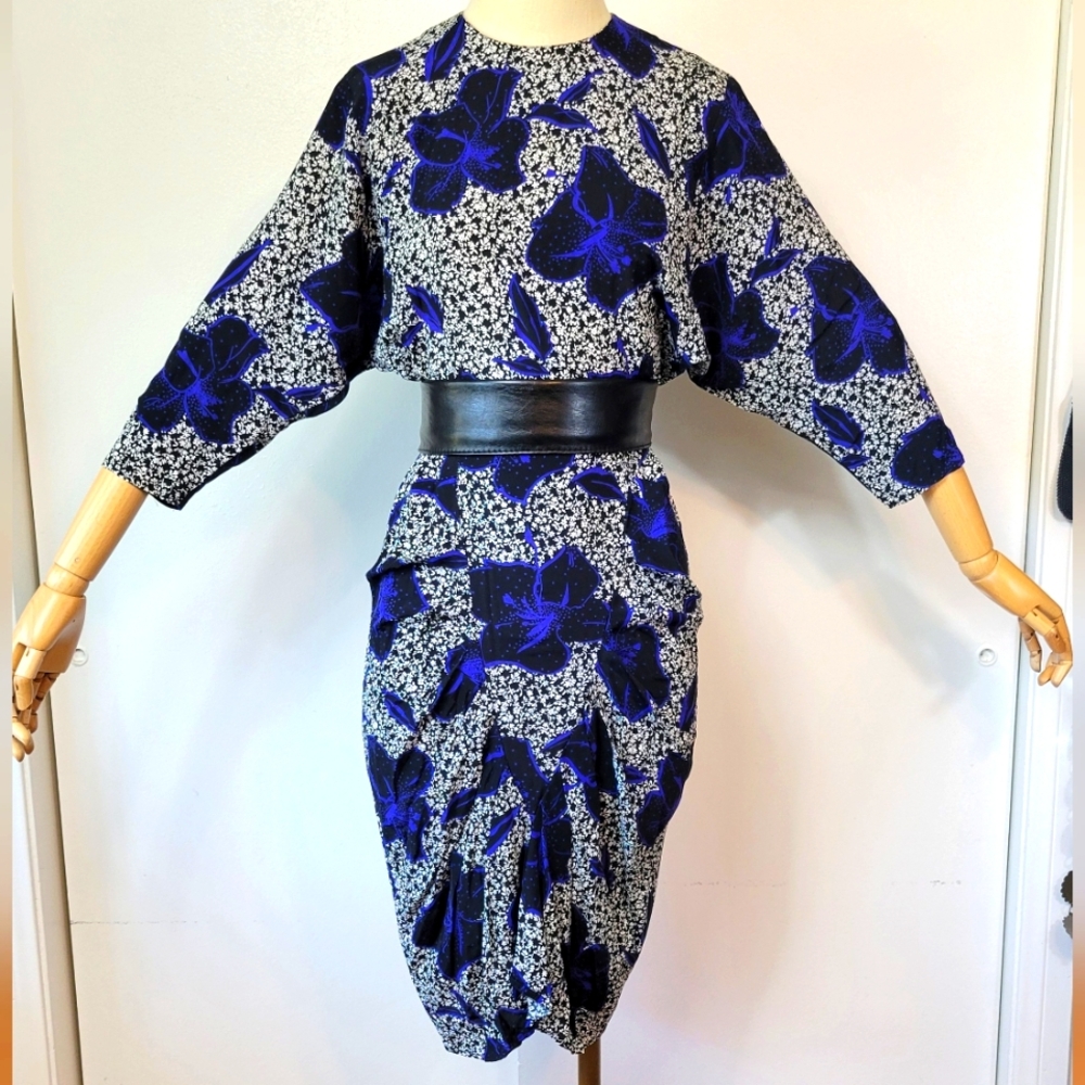 80s VTG All That Jazz Floral Dress